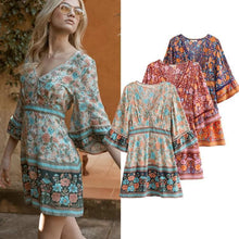 Load image into Gallery viewer, Vacation Spring Bohemian Hollow Print Beach Skirt