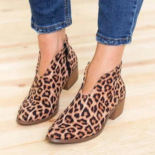 Load image into Gallery viewer, Nude Boots Deep V Sexy Short Boots Casual Comfortable Zipper Shoes Women's Boots