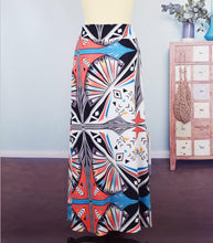 Load image into Gallery viewer, Summer New Exotic Print Skirt With Big Swing Skirt