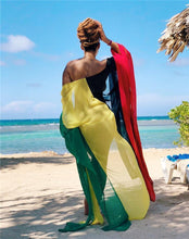 Load image into Gallery viewer, Split-joint Loose Plus Size Printed Chiffon Swimwear Cover-up
