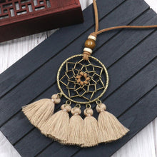 Load image into Gallery viewer, Fashion Dream Catching Net Liusu Necklace Bohemian Long Sweater Chain
