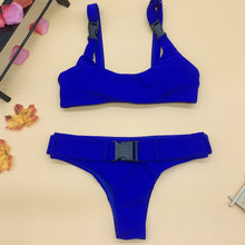 Load image into Gallery viewer, Women's Bikini Buckle Split Swimsuit