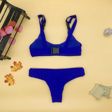 Load image into Gallery viewer, Women's Bikini Buckle Split Swimsuit