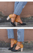 Load image into Gallery viewer, Large Size Thick and Suede Wild High Heel Sandals Women