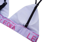 Load image into Gallery viewer, New Split Swimsuit High Waist Feminine Print Eye Bikini