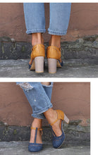 Load image into Gallery viewer, Large Size Thick and Suede Wild High Heel Sandals Women