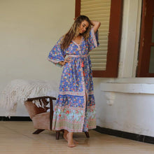 Load image into Gallery viewer, Bohemian Beach Holiday Style Pleated Print Dress