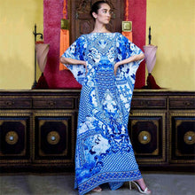 Load image into Gallery viewer, Bohemia Loose Printed Beach Cover-ups Maxi Dress