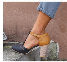 Load image into Gallery viewer, Large Size Thick and Suede Wild High Heel Sandals Women