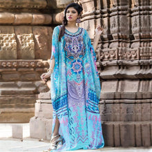Load image into Gallery viewer, Casual Loose Boho Round-neck Beach Maxi Dress Cover-ups