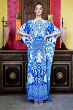 Load image into Gallery viewer, Bohemia Loose Printed Beach Cover-ups Maxi Dress