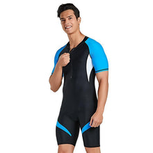 Load image into Gallery viewer, Diving Suit Short Sleeved One Piece Snorkeling and Quick Drying Slimming Thin Swimsuit