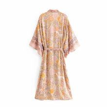 Load image into Gallery viewer, Loose Slim Versatile Printed Belt Long Cardigan Cover-Up