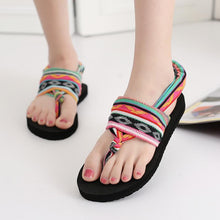 Load image into Gallery viewer, Bohemian Wrapped Flip-Flops Women Slippers Flat-bottomed Fashion Wear Non-slip Beach Shoes