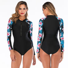 Load image into Gallery viewer, Long Sleeved Surf Suit Sun Tan Swimwear Spa Swimwear Swimwear