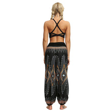 Load image into Gallery viewer, Women Bohemian Digital Printing Feather Fitness Yoga Casual Pants