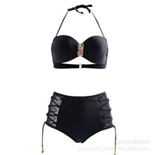 Load image into Gallery viewer, Sexy Solid Color Split Bikini Amazon Pineapple Decorative Bandage