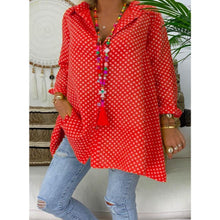 Load image into Gallery viewer, Big Size Shirt with Dot Printing