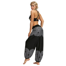 Load image into Gallery viewer, Women Bohemian Digital Printing Feather Fitness Yoga Casual Pants