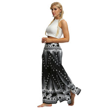 Load image into Gallery viewer, Digital Print Snow Women's Casual Wide Leggings Yoga Pants Fashion Fork Straight Leggings