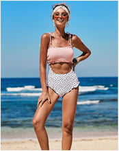 Load image into Gallery viewer, Siamese Printed Waist Sexy Strap Triangle Bikini