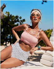 Load image into Gallery viewer, Siamese Printed Waist Sexy Strap Triangle Bikini