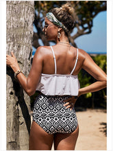 Load image into Gallery viewer, Spa Cover Belly Two-piece Hem Ball Tassel Bikini