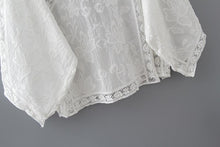 Load image into Gallery viewer, Hand-cut Crocheted Blouses Lace Shirts Thin Sunscreen Shirts Knitted Shirts and Cardigans