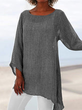 Load image into Gallery viewer, Pure Casual Jacket Irregular Long Sleeve T-shirt Women's Wear