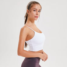 Load image into Gallery viewer, Merillat Backless Erogenous Zone Chest Pad Sports Bra Gathers and Shapes Fitness Camisole