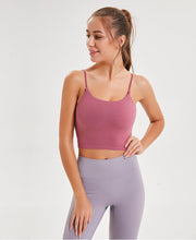 Load image into Gallery viewer, Merillat Backless Erogenous Zone Chest Pad Sports Bra Gathers and Shapes Fitness Camisole