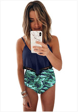 Load image into Gallery viewer, Spa Cover Belly Two-piece Hem Ball Tassel Bikini