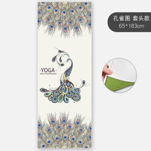 Load image into Gallery viewer, Slim Yoga Mat Non-slip Female Sweat-absorbent Beginner Folding Portable Bedding Yoga Blanket Towel Yoga Shop Towel Machine washable