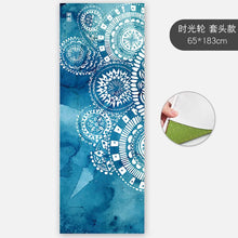 Load image into Gallery viewer, Slim Yoga Mat Non-slip Female Sweat-absorbent Beginner Folding Portable Bedding Yoga Blanket Towel Yoga Shop Towel Machine washable