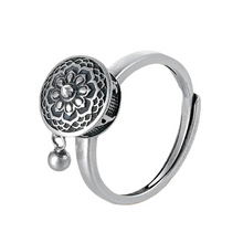 Load image into Gallery viewer, Retro six character truth words ring opening simple creative national style old belief amulet rotating ring