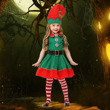 Load image into Gallery viewer, Children's Halloween Costume Christmas Elf costume Cosplay adult men's and women's Christmas Costume