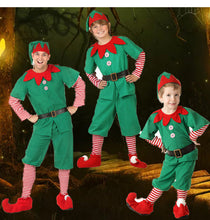 Load image into Gallery viewer, Children's Halloween Costume Christmas Elf costume Cosplay adult men's and women's Christmas Costume