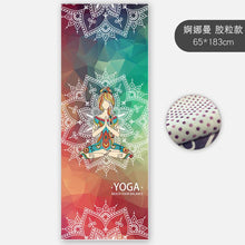 Load image into Gallery viewer, Slim Yoga Mat Non-slip Female Sweat-absorbent Beginner Folding Portable Bedding Yoga Blanket Towel Yoga Shop Towel Machine washable