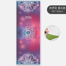 Load image into Gallery viewer, Slim Yoga Mat Non-slip Female Sweat-absorbent Beginner Folding Portable Bedding Yoga Blanket Towel Yoga Shop Towel Machine washable