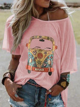 Load image into Gallery viewer, A Printed Coat with A Round Collar and Short Sleeves