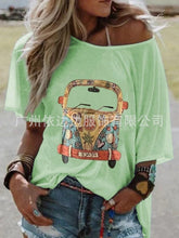 Load image into Gallery viewer, A Printed Coat with A Round Collar and Short Sleeves