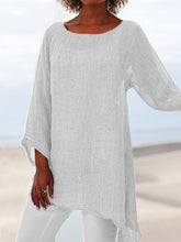 Load image into Gallery viewer, Pure Casual Jacket Irregular Long Sleeve T-shirt Women's Wear