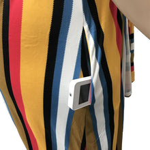 Load image into Gallery viewer, Large Women's Stripe Loose Dress with Belt and Suspender Summer