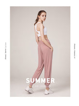 Load image into Gallery viewer, Quick drying loose fit slim sweatpants women's legged running fitness solid color pocket high waist casual Yoga Pants