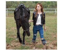 Load image into Gallery viewer, Leg warmers knit imitation wool boots wool leggings short paragraph introverted solid color feather yarn socks - 2