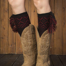 Load image into Gallery viewer, Leg warmers knit imitation wool boots wool leggings short paragraph introverted solid color feather yarn socks - 2
