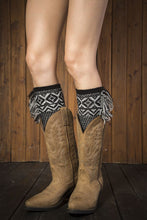 Load image into Gallery viewer, Leg warmers knit imitation wool boots wool leggings short paragraph introverted solid color feather yarn socks - 2