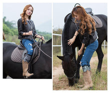 Load image into Gallery viewer, Leg warmers knit imitation wool boots wool leggings short paragraph introverted solid color feather yarn socks - 2