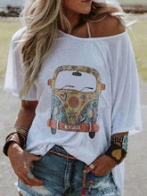 Load image into Gallery viewer, A Printed Coat with A Round Collar and Short Sleeves