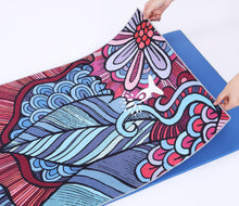 Load image into Gallery viewer, Portable Printed Yoga Towel non-slip Design Supports Custom Pattern Design Digital Printed Yoga Towel Yoga Mat 12